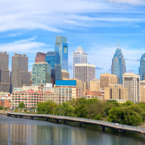 Philadelphia cityscape panorama Philadelphia downtown skyline panorama, United States