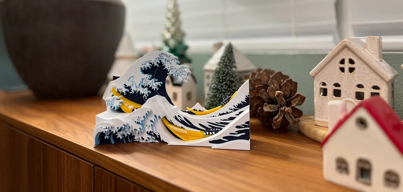 unnamed Multi-color 3d printing experts, cc3dlabs showcases the great wave of kanagawa print