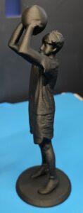 3D Printed Scan of Boy with Basketball