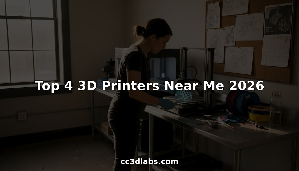 Technician removing prototype at 3D printer workspace