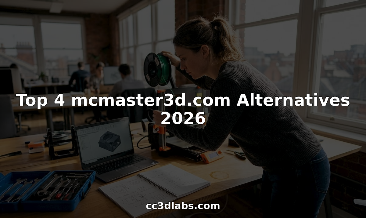 Engineer working with 3D printer and CAD model