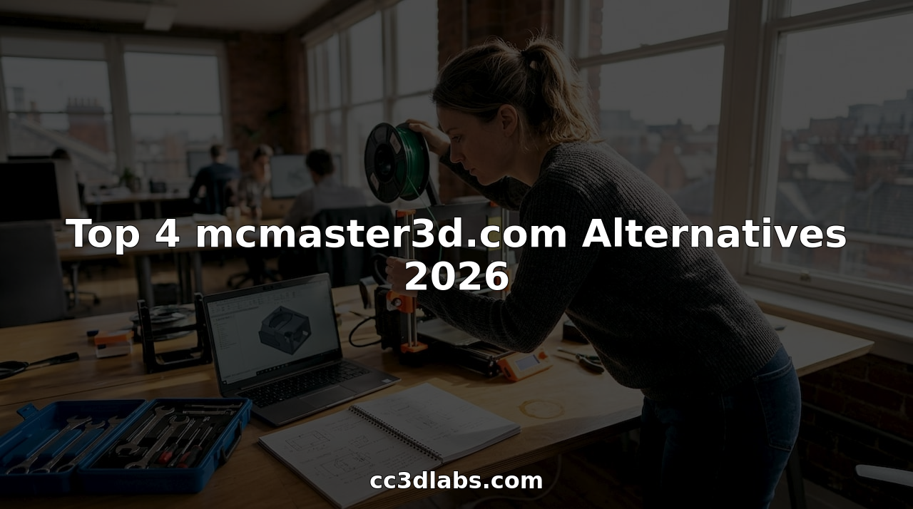 Engineer working with 3D printer and CAD model