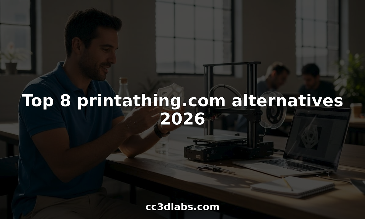 Engineer reviews 3D print prototype at workspace