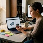 Designer reviewing online 3D printing estimate