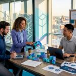 Team collaborating on 3D printing alternatives