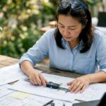 Engineer working on digital manufacturing CAD software