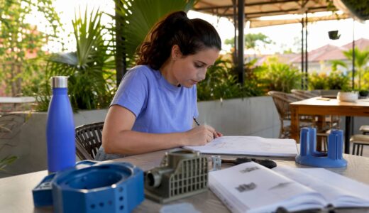 Design engineer sketching prototype concept
